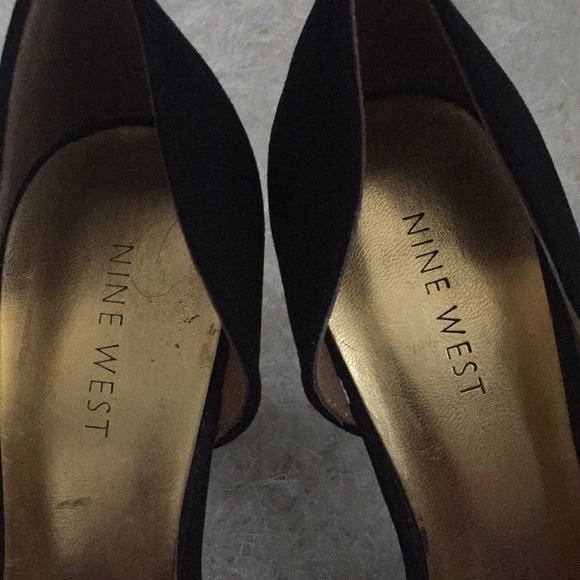 Black suede platform heels NWOT - Picture 5 of 6